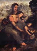 LEONARDO da Vinci The Virgin and the Nino with Holy Ana France oil painting artist